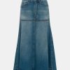 Skirts Victoria Beckham | Patched Skirt In Vintage Wash Denim