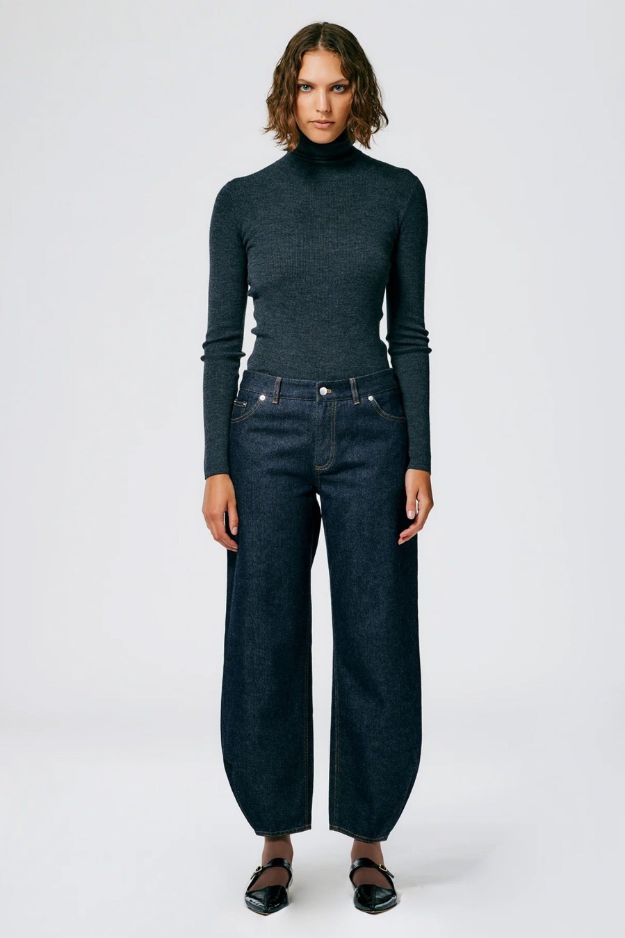 Jeans Tibi | Indigo Brancusi Jean - Tall Denim