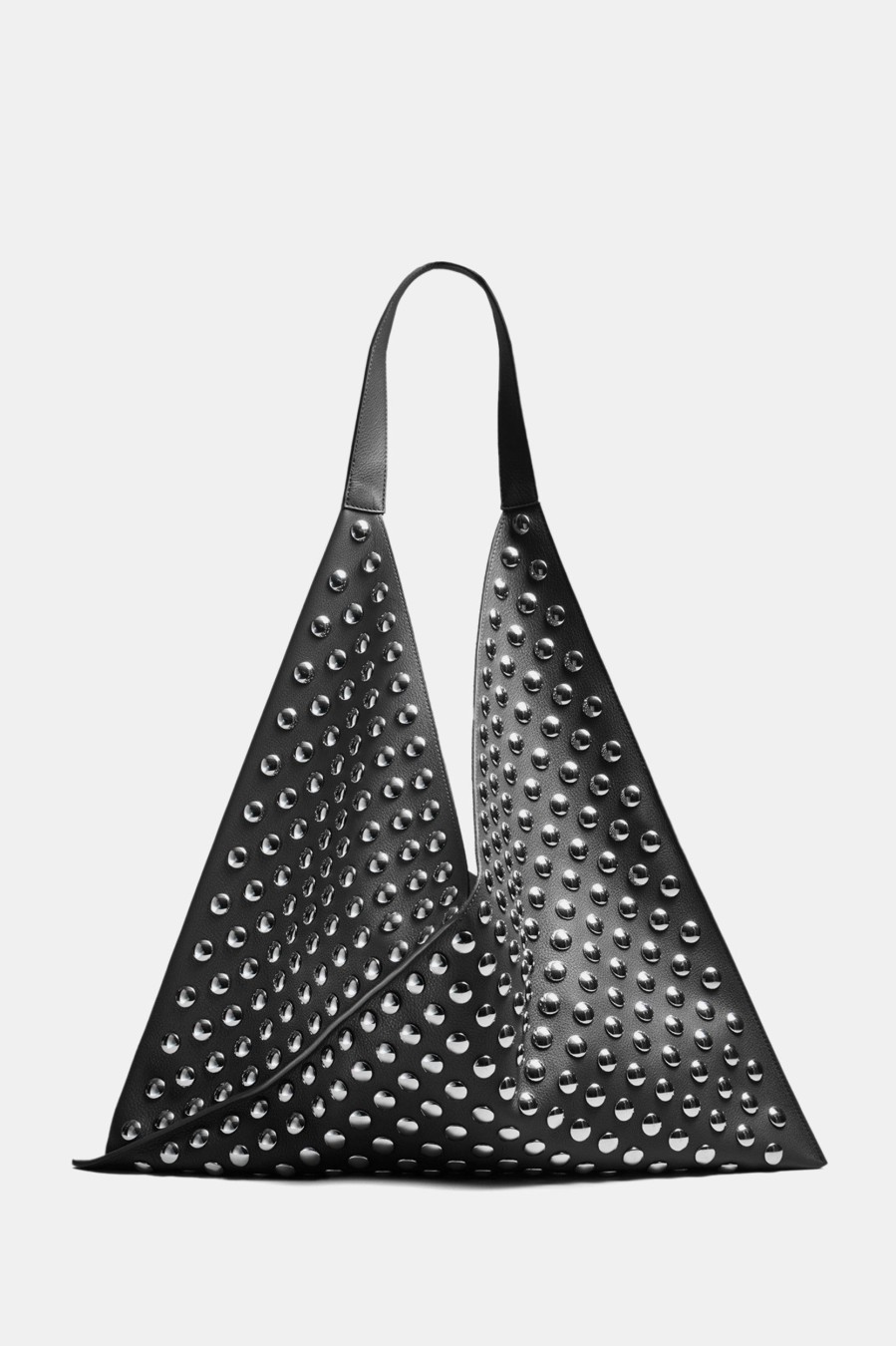 Accessories KHAITE | Sara Tote Bag With Silver Studs In Black