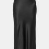 Skirts Anine Bing | Bar Slip Skirt In Silk Black