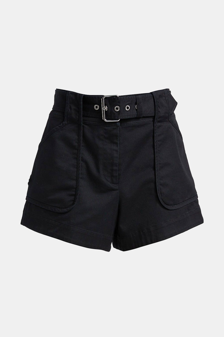 Shorts Derek Lam 10 Crosby | Montery Belted Short In Black