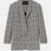 Coats And Jackets Lee Mathews | Leo Blazer In Black Check Multi