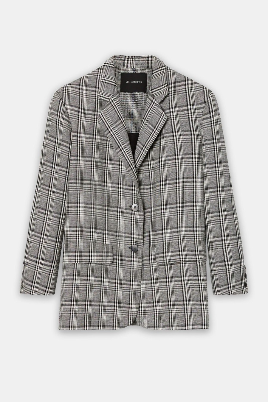 Coats And Jackets Lee Mathews | Leo Blazer In Black Check Multi