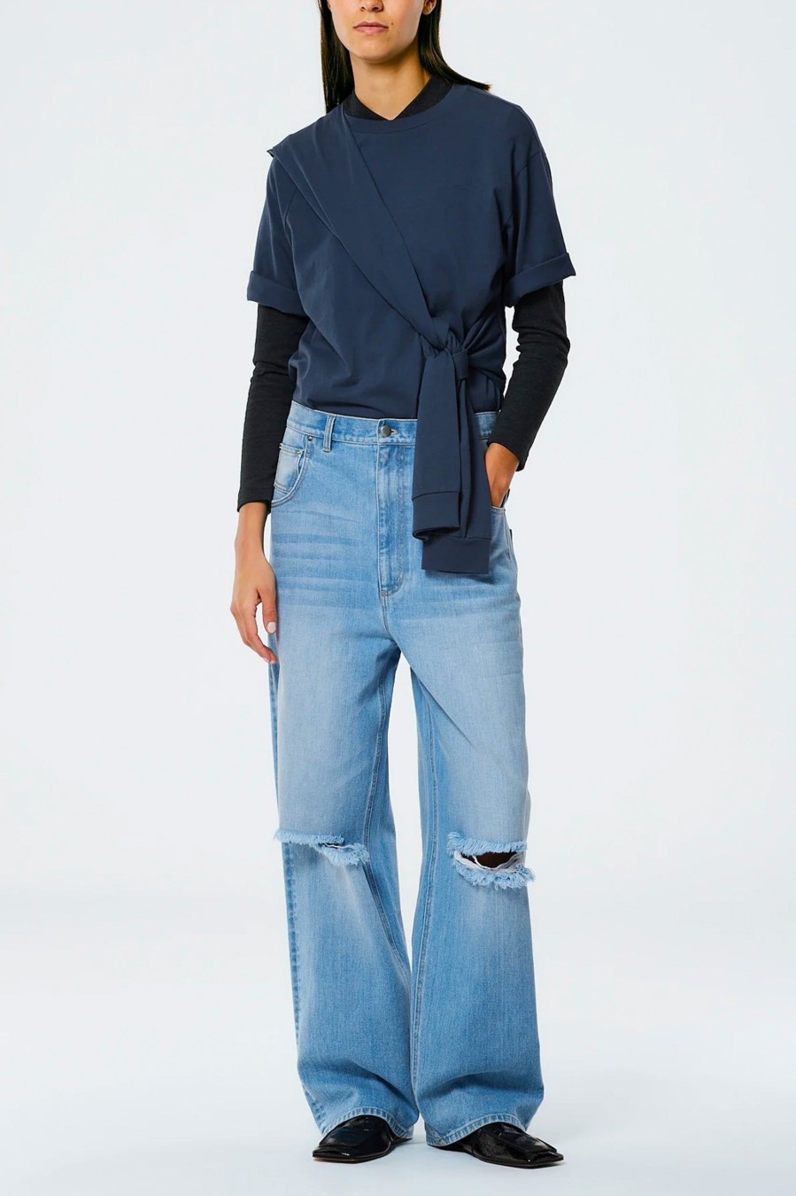 Jeans Tibi | Ryder Jean In Vintage Wash Denim