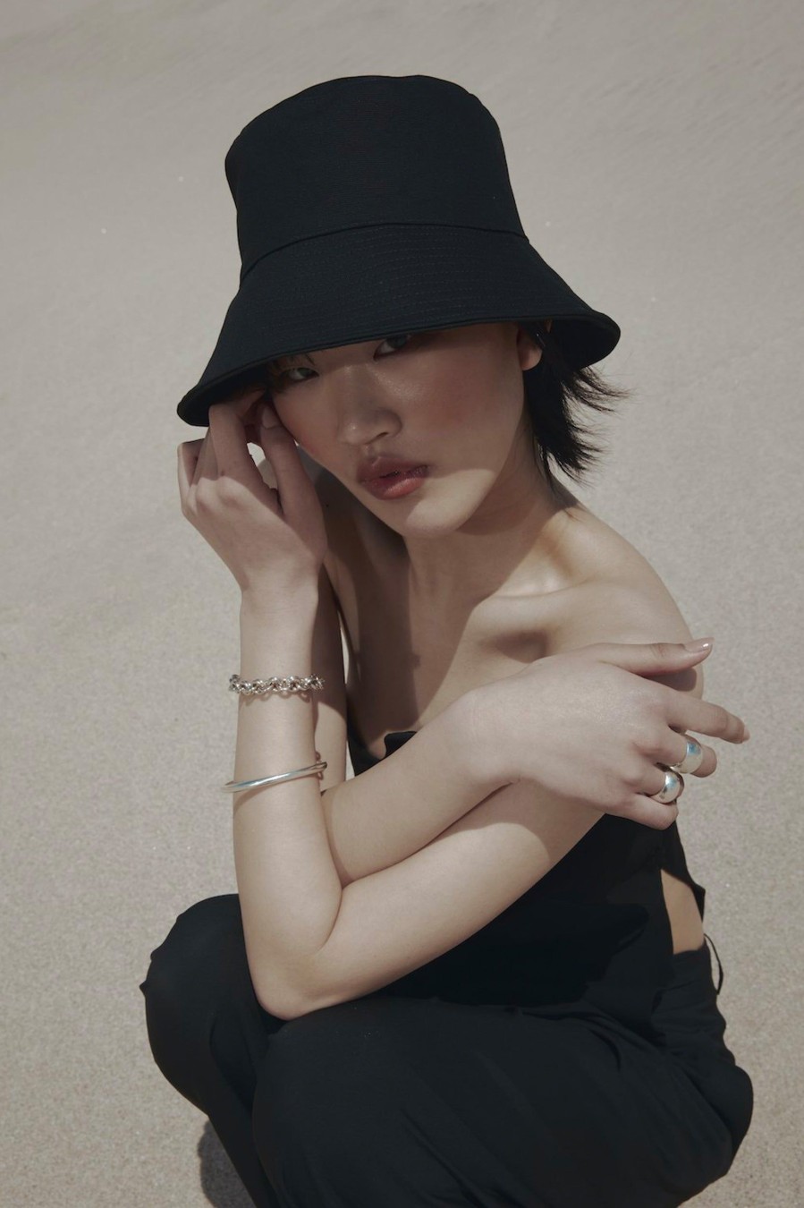 Accessories Rebe | Bucket Hat In Black