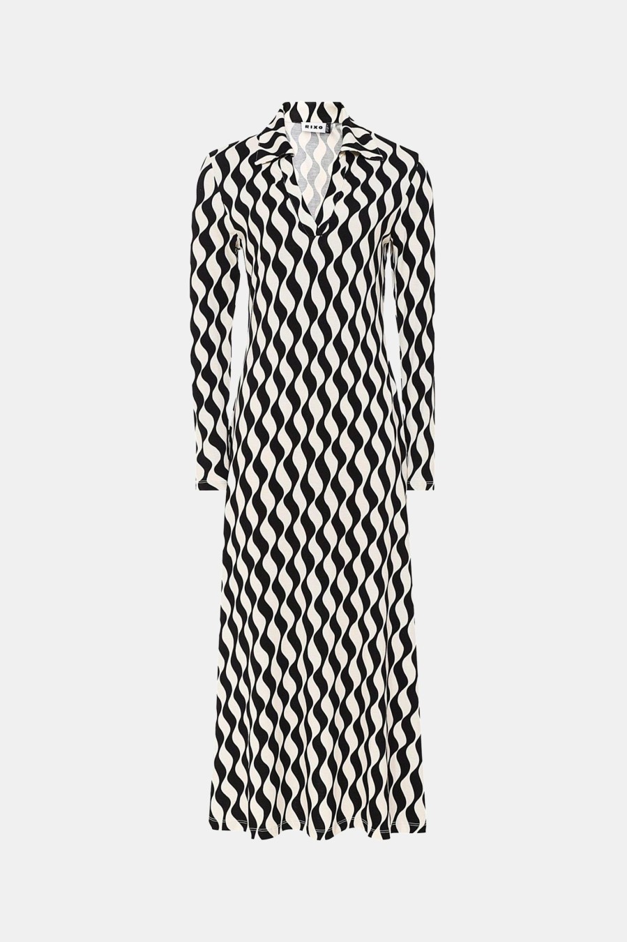 Dresses RIXO | Tillie Dress In Mono Wave