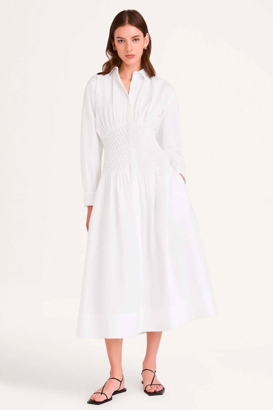 Dresses Merlette | Jordan Honeycomb Dress In White