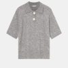 Knitwear And Sweaters Lee Mathews | Sawyer Knit Polo In Grey