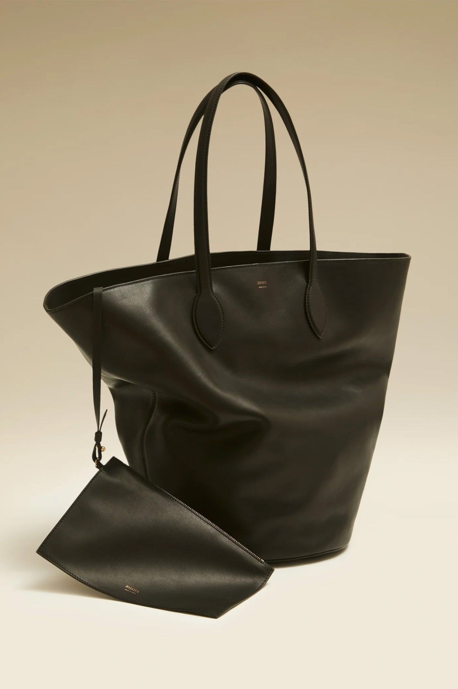 Accessories KHAITE | Osa Circle Tote Medium In Black