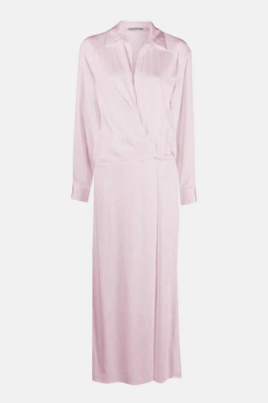 Dresses Christopher Esber | Wrapped Shirt Dress In Rose Quartz Pink