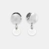 Accessories Mineraleir | Tabitha Pearl Drop In Silver Brushed Rhodium