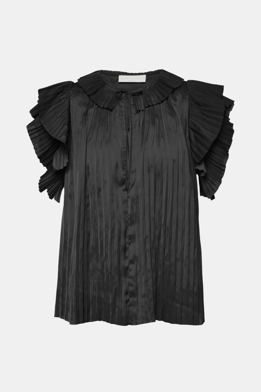 Tops And Shirts ULLA JOHNSON | Elli Top In Noir Black