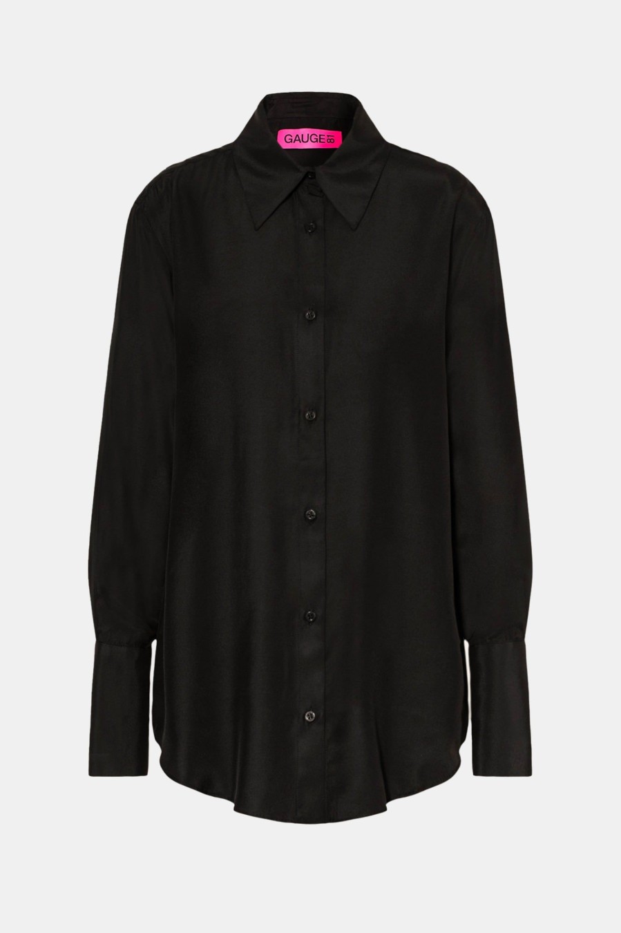 Tops And Shirts GAUGE81 | Okayi Silk Shirt In Black