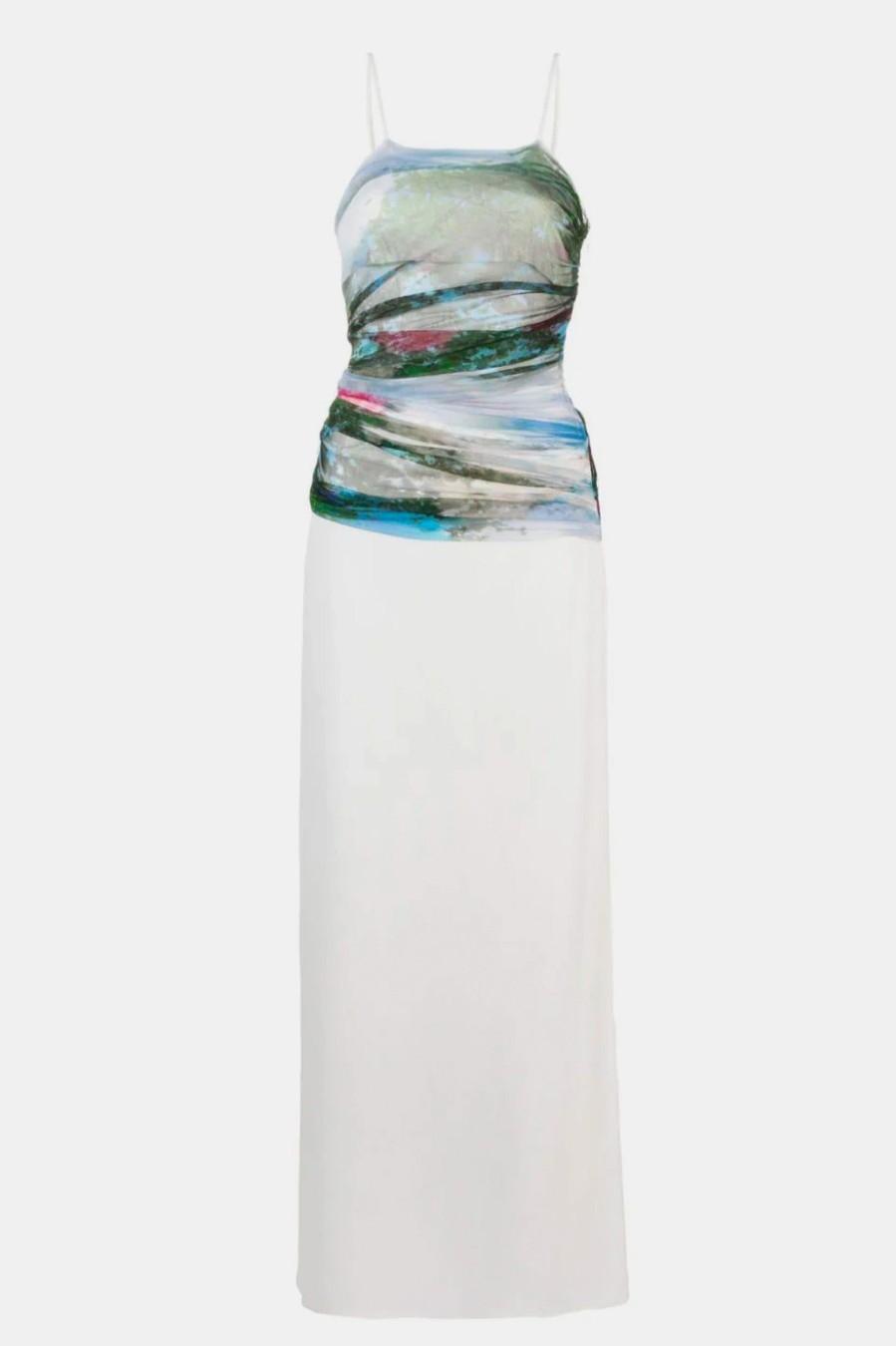 Dresses Christopher Esber | Lucid Sheer Panel Dress In Lucid Garden Multi