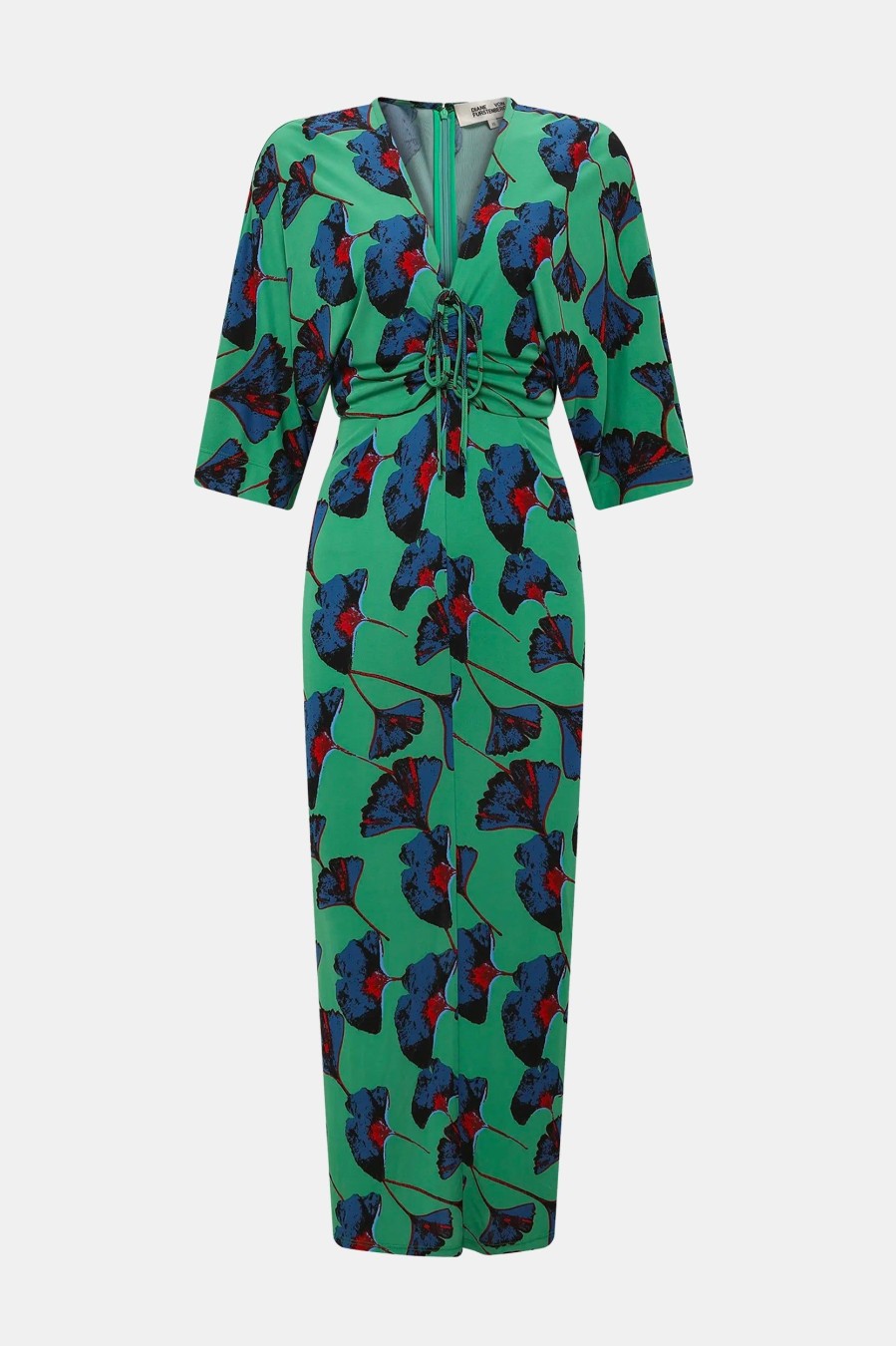 Dresses Diane Von Furstenberg | Valerie Dress In Falling Gingko Green