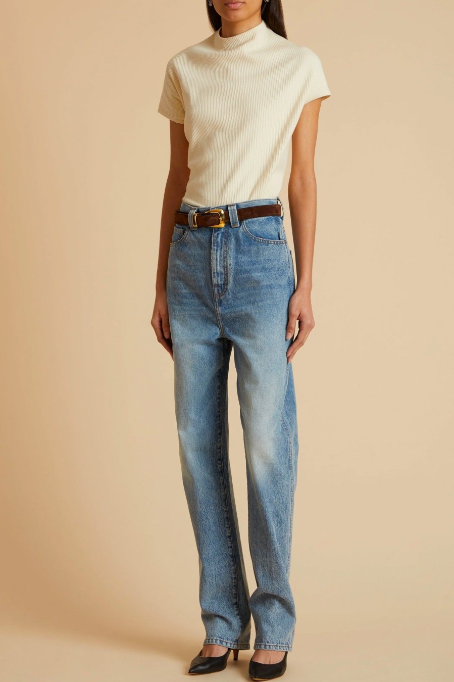 Jeans KHAITE | Albi Jean In Bryce Denim