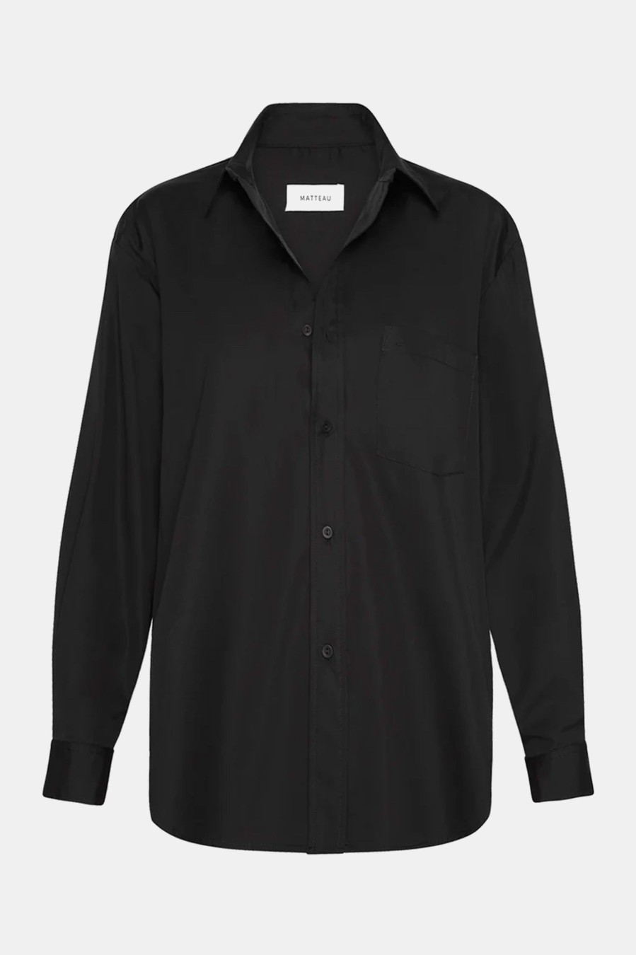 Tops And Shirts Matteau | Classic Pocket Shirt In Black