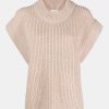 Knitwear And Sweaters By Malene Birger | Farima Ribbed Vest In Oyster Neutrals