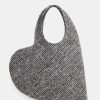 Accessories Coperni | Heart Tote Bag In Tweed Black