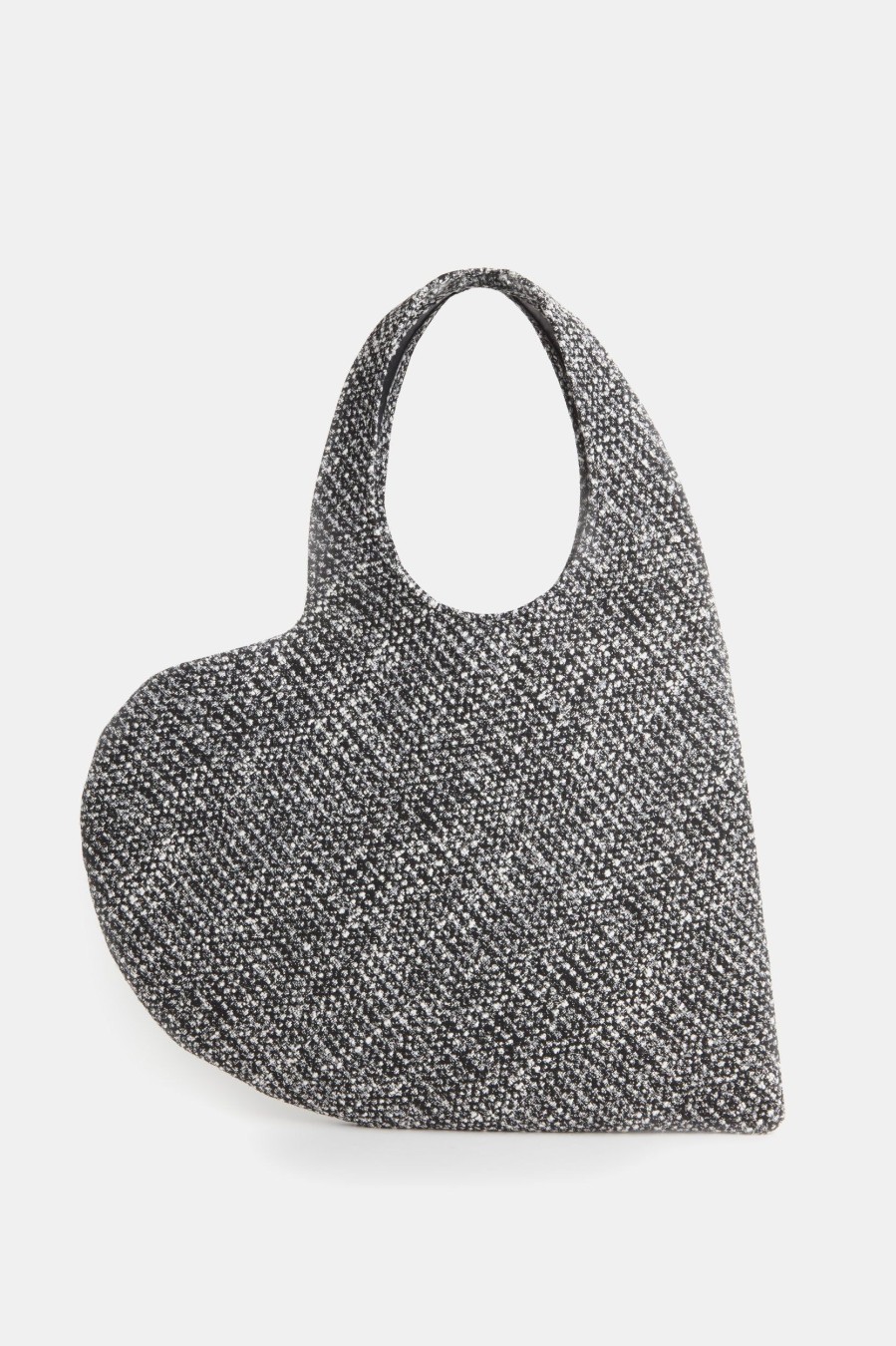 Accessories Coperni | Heart Tote Bag In Tweed Black