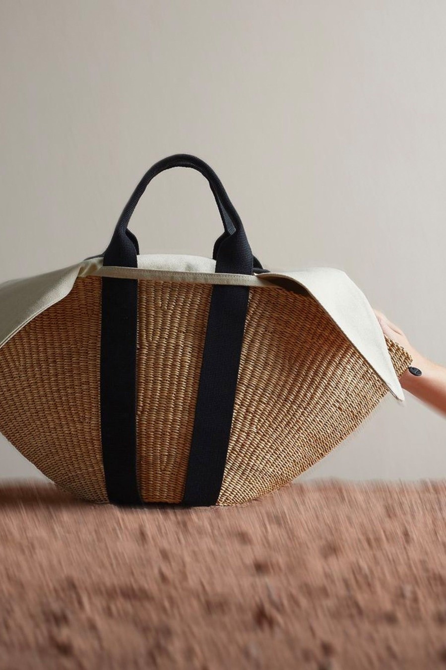 Accessories Muuñ | Sophie Straw Bag Neutrals