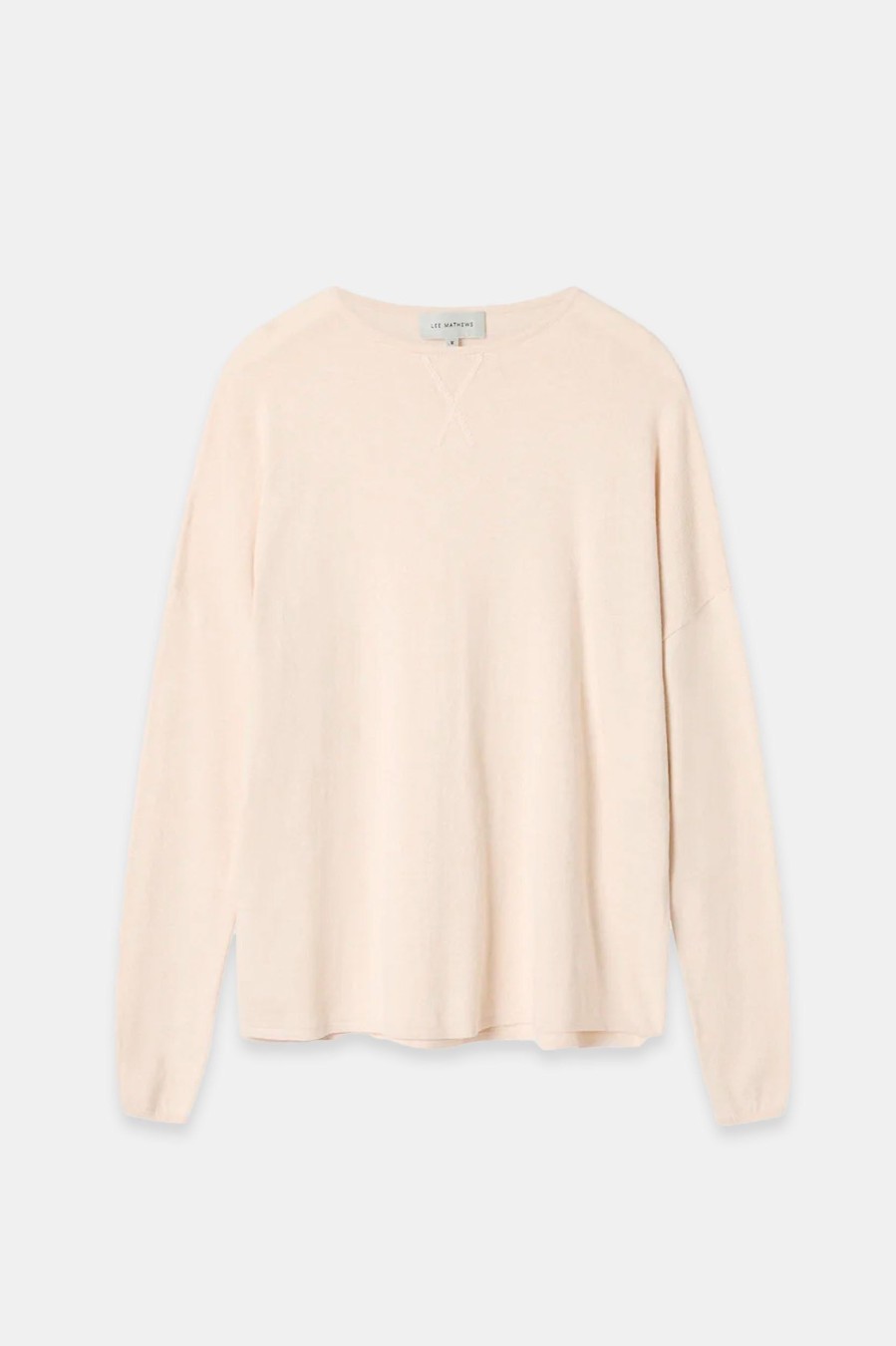 Knitwear And Sweaters Lee Mathews | Cotton Cashmere Boxy Knit In Oat Neutrals