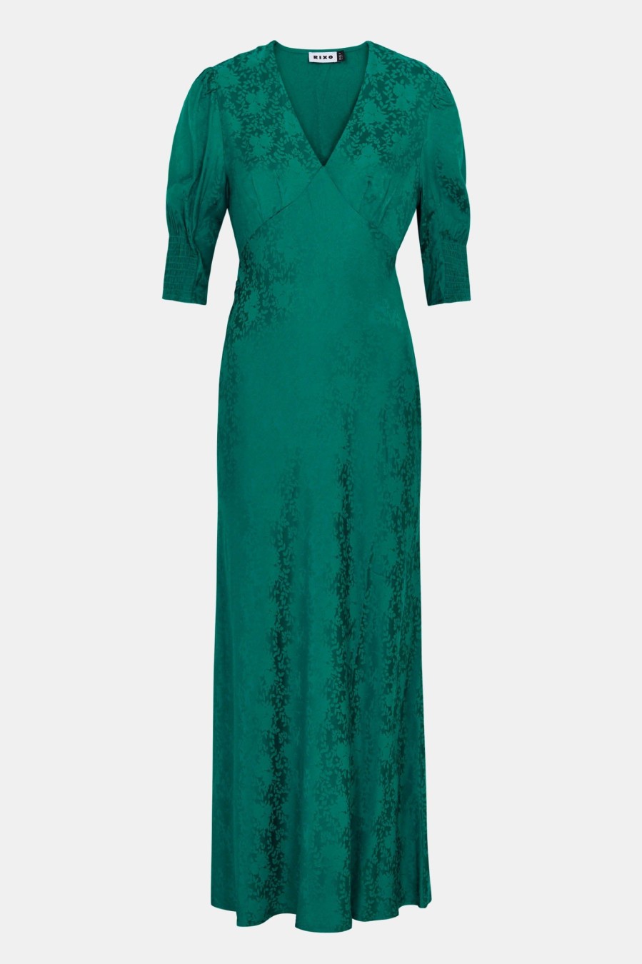 Dresses RIXO | Zadie Dress In Forest Blossom Green