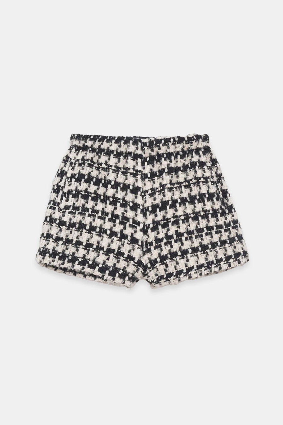 Shorts Anine Bing | Lyle Short In Black White Tweed Multi