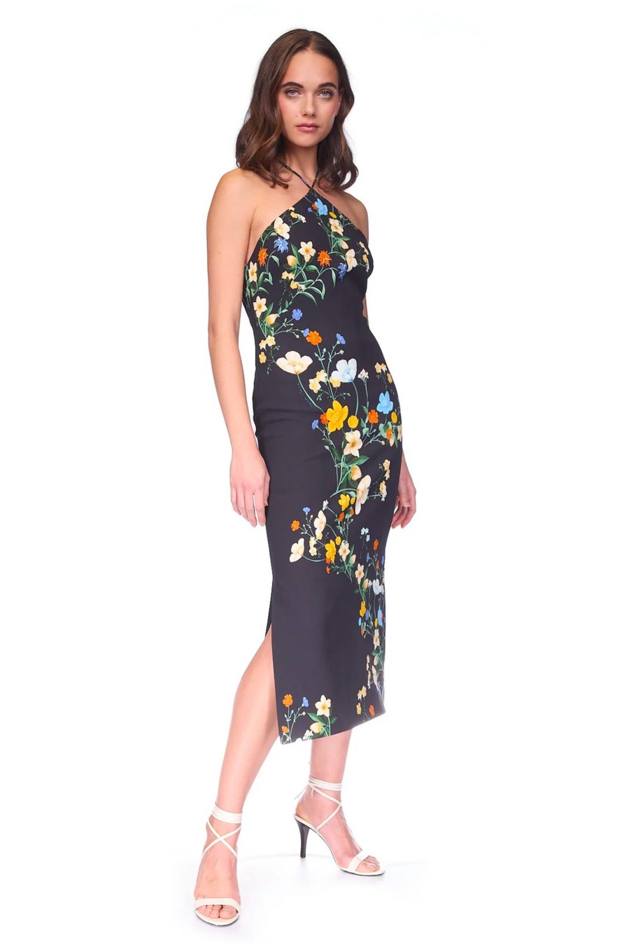 Dresses Cara Cara | Davis Dress In Pressed Flowers Black