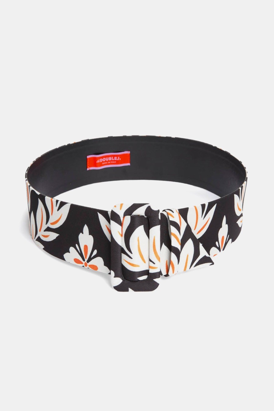 Accessories La DoubleJ | Medium Belt (6Cm) In Ghirlanda Black Multi