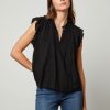 Tops And Shirts Velvet | Liana Lace Top In Black