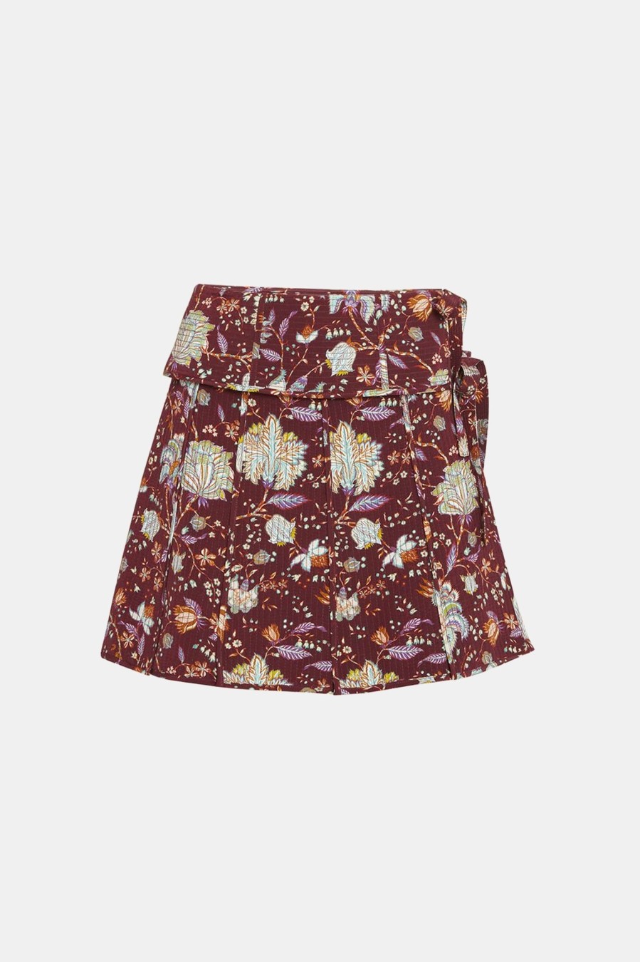 Skirts ULLA JOHNSON | Dimi Silk Skirt In Heliotrope Multi