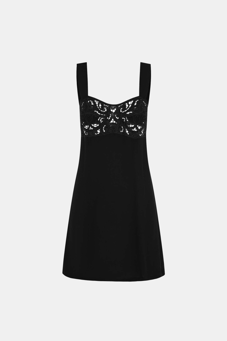 Dresses All That Remains | Maya Lace Dress In Noir Black