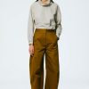 Trousers Tibi | Chino Sid Pant In Caramel - Petite Brown