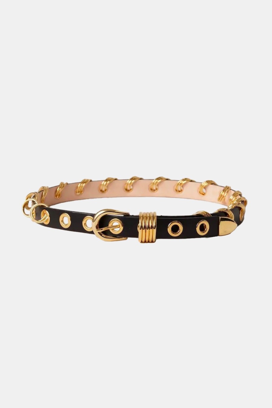 Accessories Déhanche | Revenge Gold Belt In Gold Black