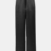 Trousers Tibi | Sion Satin Wide Leg Pant In Black