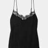 Tops And Shirts Tibi | Lace Slip Cami In Black