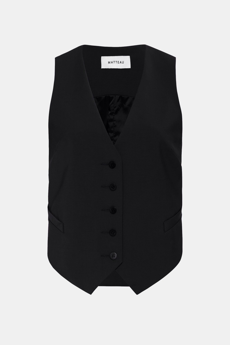 Coats And Jackets Matteau | Tailored Waistcoat In Black