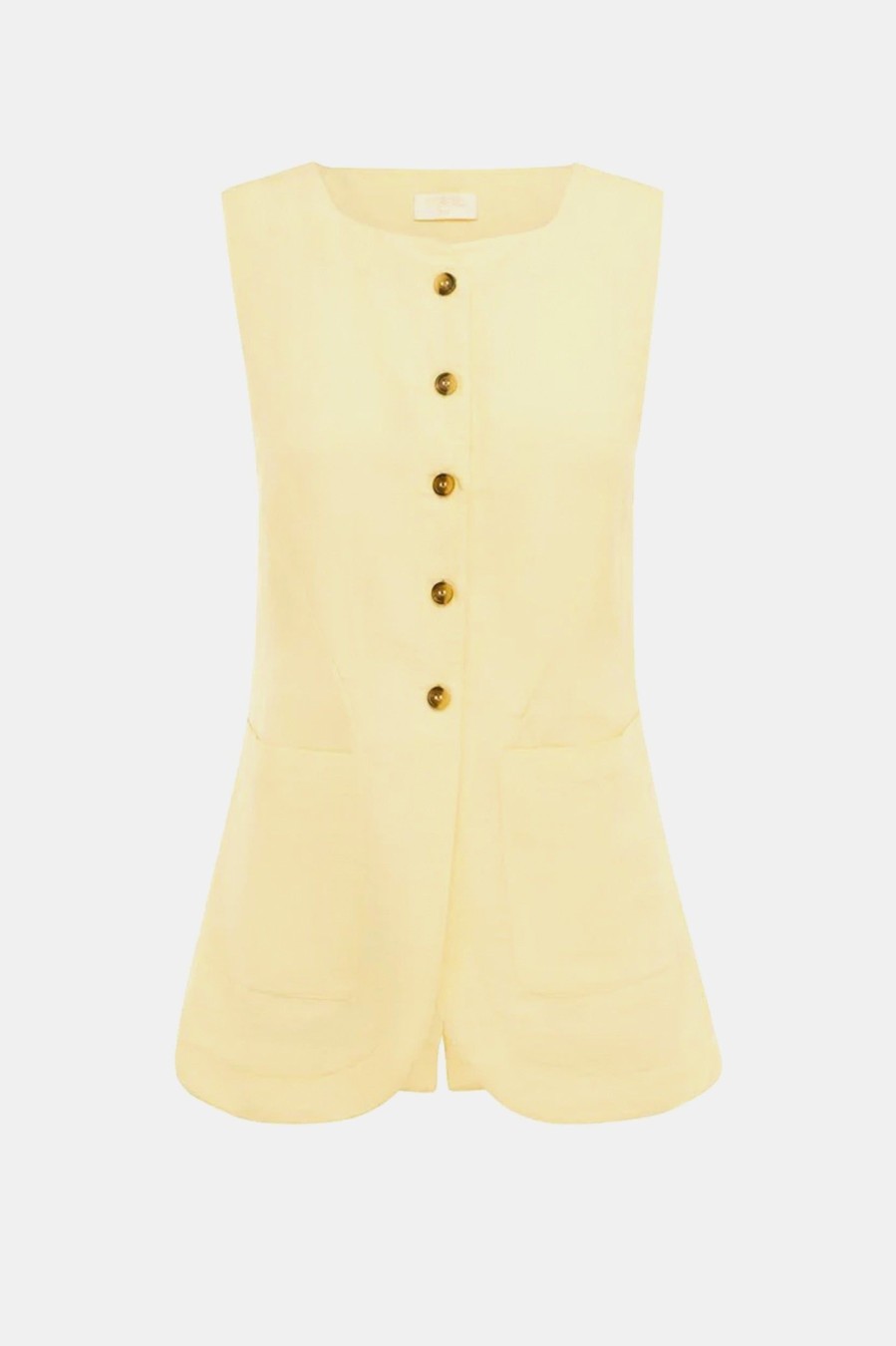 Tops And Shirts POSSE | Emma Vest In Butter Yellow