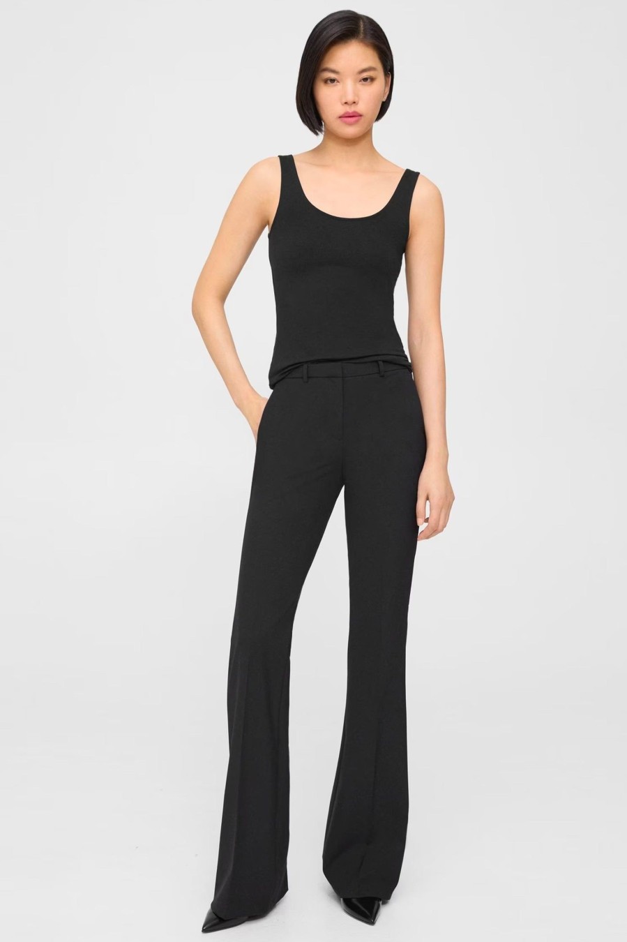 Trousers Theory | Demitria Pant In Good Wool Black