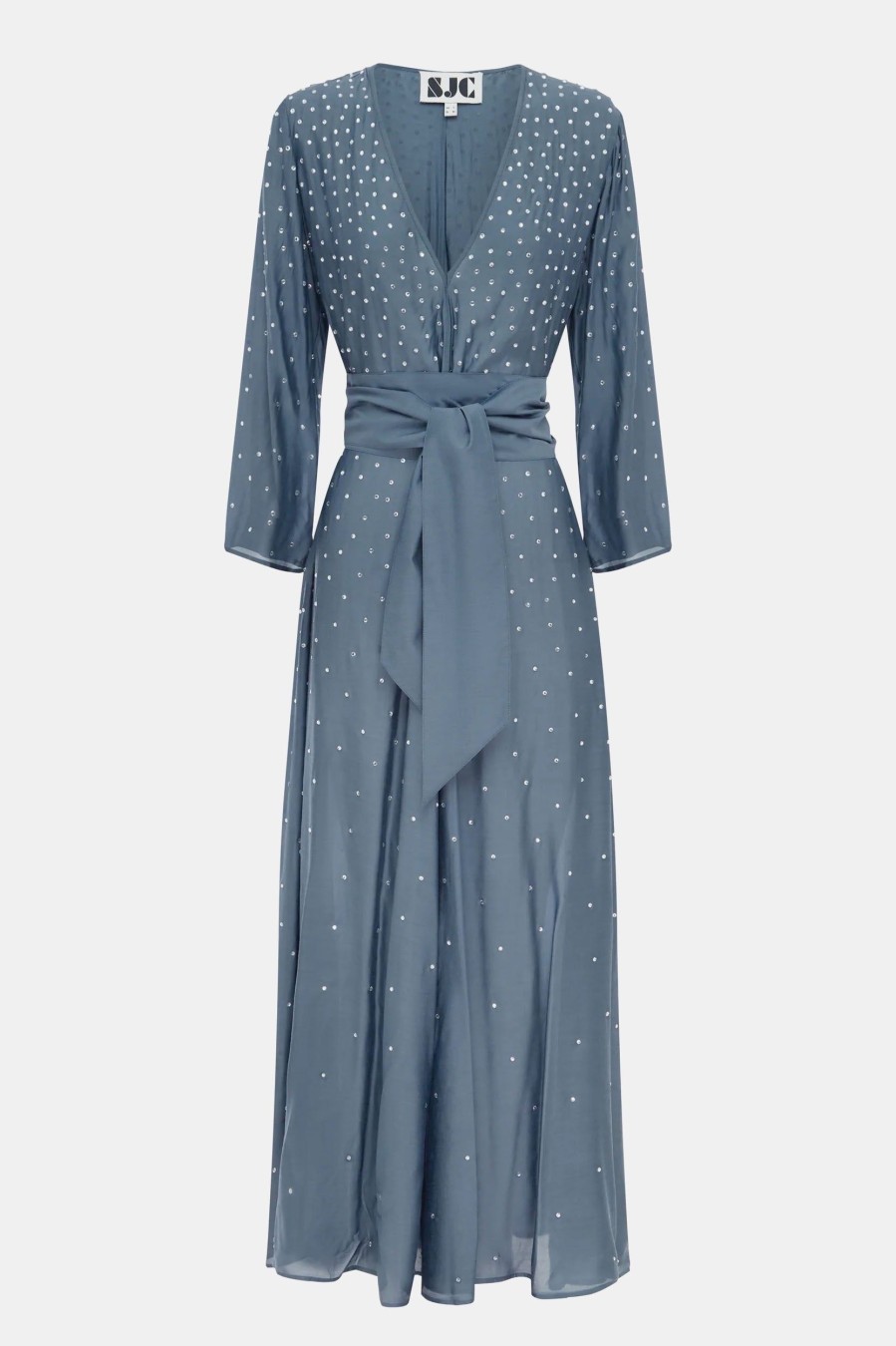 Dresses Sarah Jane Clarke | La Luna Dress In Misty Sea Blue