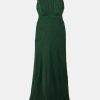 Dresses Saloni London | Fleur Dress In Emerald Green