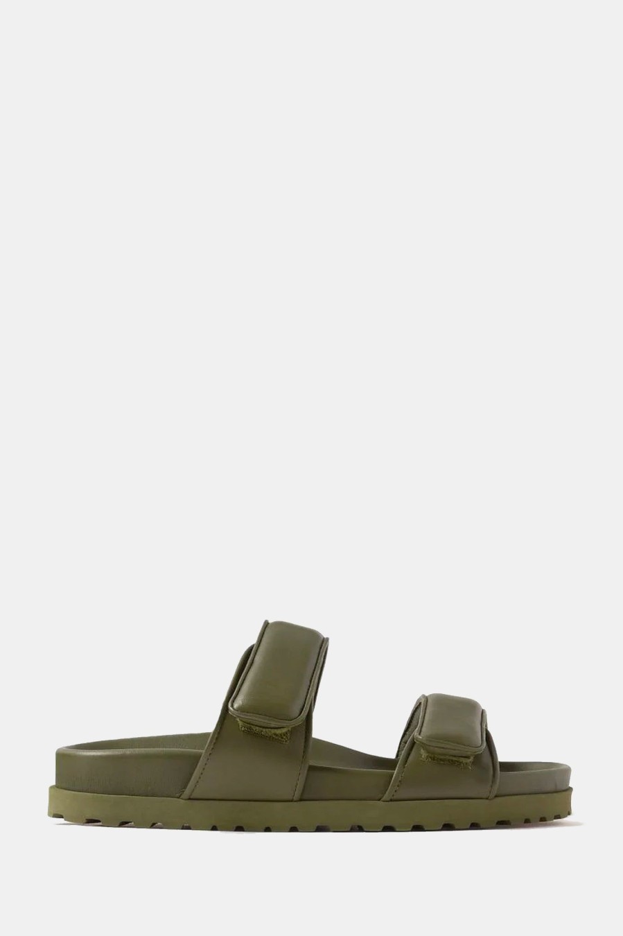 Shoes GIA BORGHINI | Double Strap Sandal In Olive Green