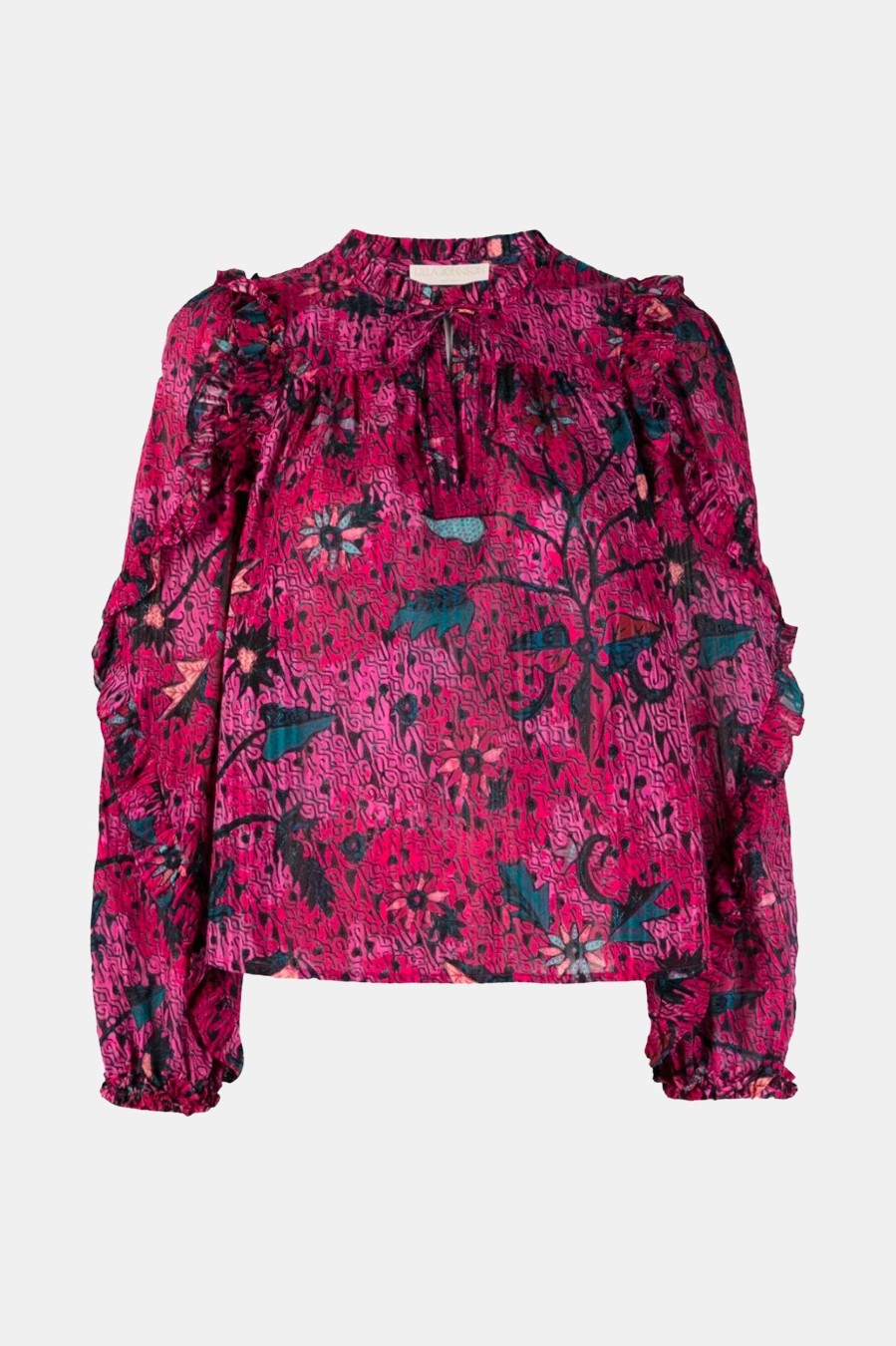 Tops And Shirts ULLA JOHNSON | Manet Blouse In Snapdragon Pink