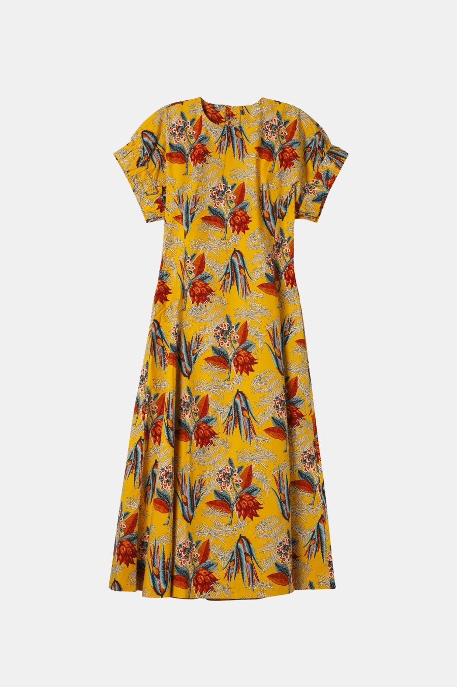 Dresses ULLA JOHNSON | Devon Dress In Marigold Yellow