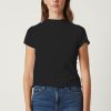 Tops And Shirts Velvet | Jackie Tee In Black