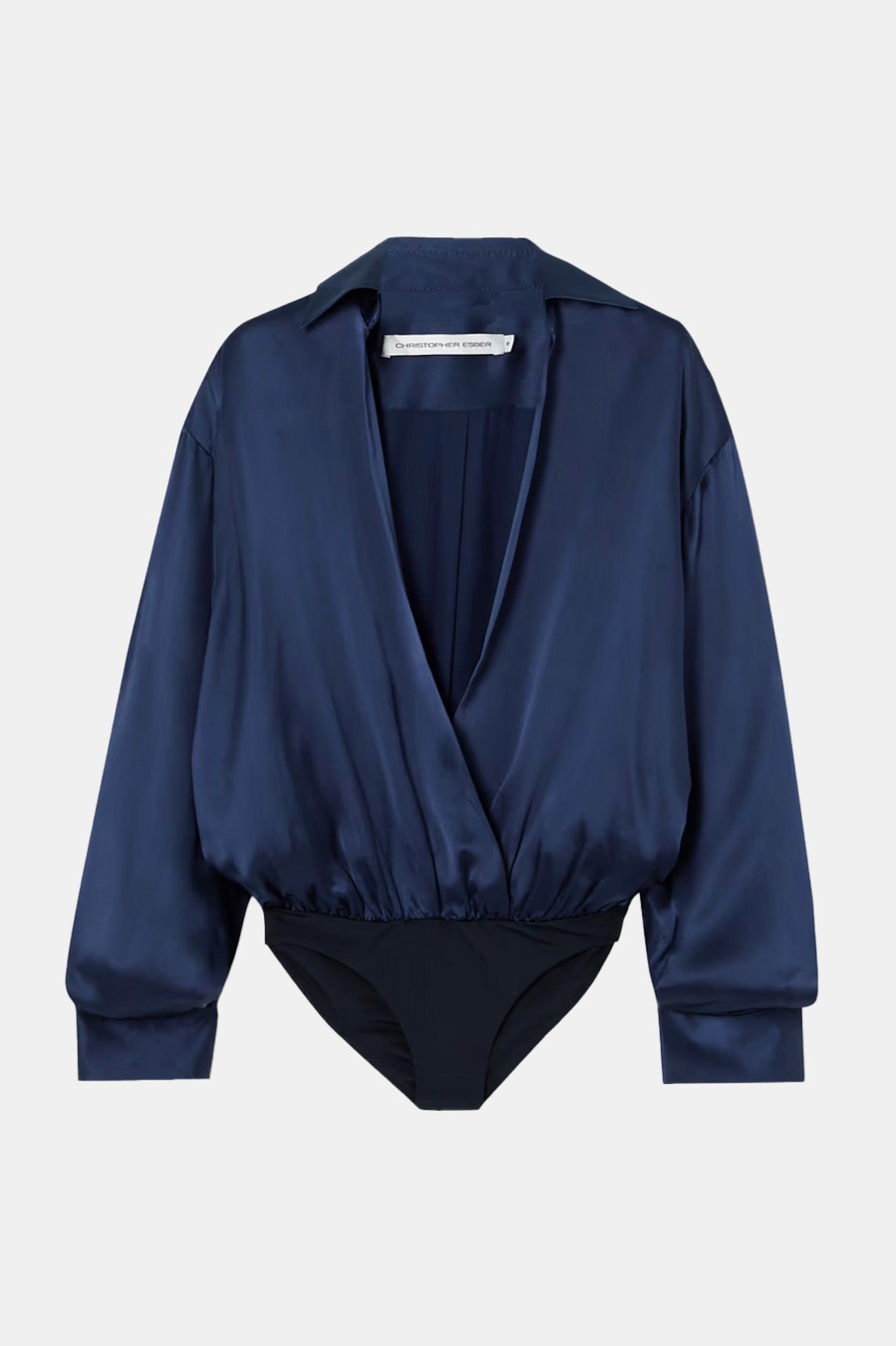 Tops And Shirts Christopher Esber | Silk Springs Shirt In Ink Blue