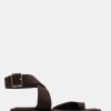 Shoes GIA BORGHINI | Rosie 4 Canvas Sandal In Chocolate Brown