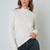 Tops And Shirts Velvet | Talisia Whisper Fitted Tee In White