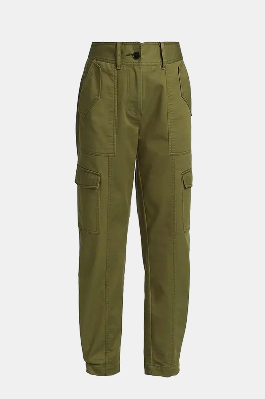 Trousers Derek Lam 10 Crosby | Elian Utility Pant In Fatigue Green